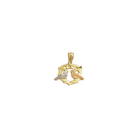 Tri-Tone Lovely Birds Pendant (14K) Popular Jewelry New York