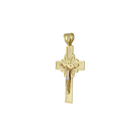 Tri-Tone Crucifix Pendant (14K) Popular Jewelry New York