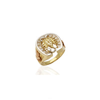 Tri-Tone Scorpion-Eagle Ring (14K)