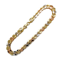 Tricolor Diamond Cuts Fancy Bracelet (14K) Popular Jewelry New York