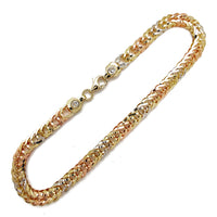 Tricolor Fancy Bracelet (14K) Popular Jewelry New York