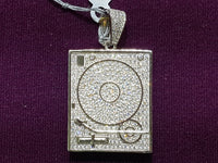 Iced-Out Turntable Pendant Silver - Lucky Diamond 恆福珠寶金行 New York City 169 Canal Street 10013 Jewelry store Playboi Charlie Chinatown @luckydiamondny 2124311180