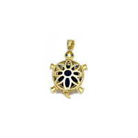 Turtle White & Blue CZ Pendant (14K) Popular Jewelry New York