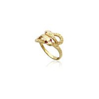 Twin Snakes CZ Ring (14K) Popular Jewelry New York