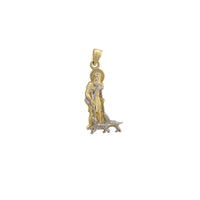 Two-Tone Saint Lazarus Pendant (14K)