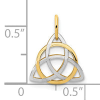 Two-Tone Celtic Trinity Pendant (14K) Popular Jewelry New York