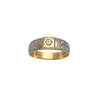 Two-Tone Cz Ring (14K) Popular Jewelry New York