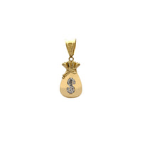 Two-Tone Money Bag Pendant (14K) Popular Jewelry New York