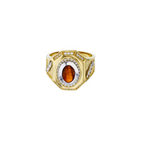 Two-Tone Tiger-Eye Panther Ring (14K) Popular Jewelry New York