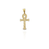 Two-Tone Cuban Ankh Pendant (14K) New York Popular Jewelry
