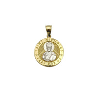 Saint Nicholas Round Medallion Pendant (14K)