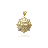 Two-Tone Sun Pendant (14K)