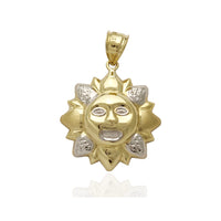 Two-Tone Sun Pendant (14K)