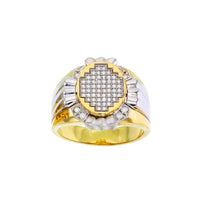 Two-Toned Pave Men's Ring (14K) Popular Jewelry New York