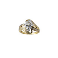 Diamond Floral Engagement Ring (10K)