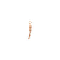 Ornamented Tusk Pendant rose (14K) side - Popular Jewelry - New York