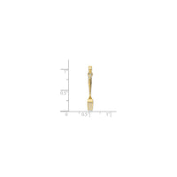 Table Fork Pendant (10K) scale - Popular Jewelry - New York