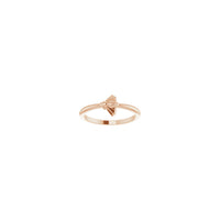 Bee Stackable Ring rose (14K) front - Popular Jewelry - New York