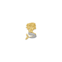 Cautious Mermaid Pendant (14K) front - Popular Jewelry - New York