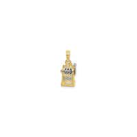 Two-Toned Moveable Slot Machine Pendant (14K) front - Popular Jewelry - New York