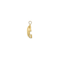 American Football Helmet Pendant (14K) side - Popular Jewelry - New York