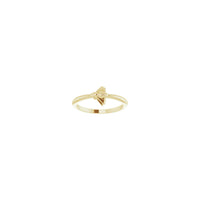 Bee Stackable Ring yellow (14K) front - Popular Jewelry - New York