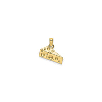 Cheese Wedge Pendant (14K) front - Popular Jewelry - New York