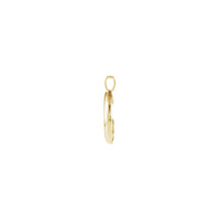 Crescent Moon Pendant yellow (14K) side - Popular Jewelry - New York