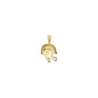 Football Helmet Pendant (14K) back - Popular Jewelry - New York
