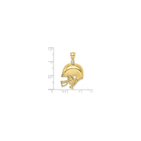 Football Helmet Pendant (14K) scale - Popular Jewelry - New York