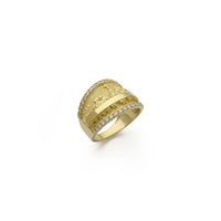 Icy Last Supper Ring (14K) diagonal - Popular Jewelry - New York