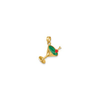 Martini Cocktail Pendant (14K) diagonal - Popular Jewelry - New York