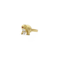 Matte Elephant Ring (14K) side - Popular Jewelry - New York