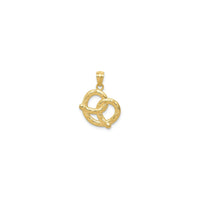 Pretzel Pendant (14K) front - Popular Jewelry - New York