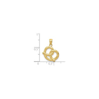 Pretzel Pendant (14K) scale - Popular Jewelry - New York