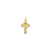 Saint Anthony Cross Pendant (14K) front - Popular Jewelry - New York