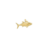 Skipjack Tuna Fish Pendant (14K) front 2 - Popular Jewelry - New York
