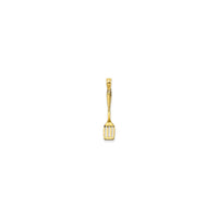 Spatula Pendant (14K) front - Popular Jewelry - New York
