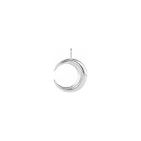 Crescent Moon Pendant (Silver) front - Popular Jewelry - New York