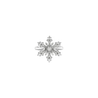 Icy Snowflake Ring (Silver) front - Popular Jewelry - New York
