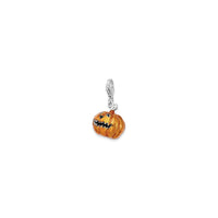 Jack-O'-Lantern Charm (Silver) diagonal - Popular Jewelry - New York
