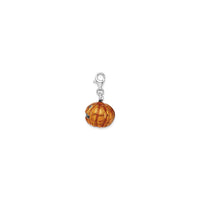 Jack-O'-Lantern Charm (Silver) side - Popular Jewelry - New York
