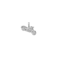Motorcycle Pendant (Silver) back - Popular Jewelry - New York