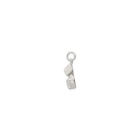 Pair of Dice Charm (Silver) side - Popular Jewelry - New York