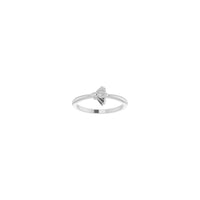 Bee Stackable Ring (Platinum) front - Popular Jewelry - New York