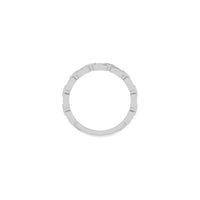 Elongated Cable Link Ring (Platinum) setting - Popular Jewelry - New York