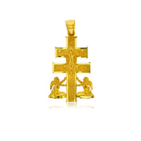 Yellow Gold Caravaca Cross Pendant (14K)