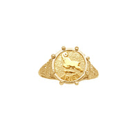 Vintage Aries Zodiac Sign Lady Ring (14K)