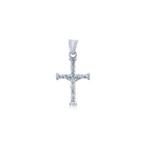White Gold Cross Jesus Pendant (14K)