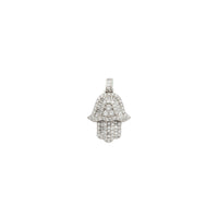 Diamond Iced-Out Hamsa Pendant (14K)
